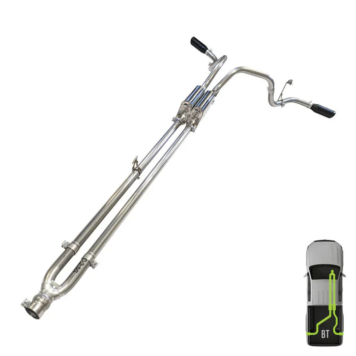 Ford, 2009-2020, 5.0L - Stainless - MPI Exhaust Cat-Back Dual Stainless Kit