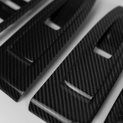 JDMuscle [22-25 WRX] Tanso Dry Carbon Fiber Window Switch Cover with Gloss Finish