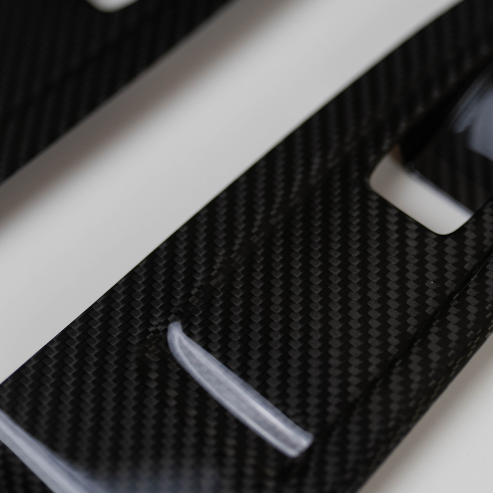 JDMuscle [22-25 WRX] Tanso Dry Carbon Fiber Window Switch Cover with Gloss Finish