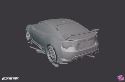 Subaru BRZ / Scion FRS / Toyota GT86 (ZC6 / ZN6) 3D Scan (2013-2020)
