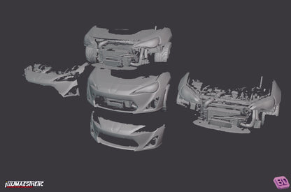 Subaru BRZ / Scion FRS / Toyota GT86 (ZC6 / ZN6) 3D Scan (2013-2020)