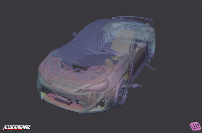 Subaru BRZ / Scion FRS / Toyota GT86 (ZC6 / ZN6) 3D Scan (2013-2020)