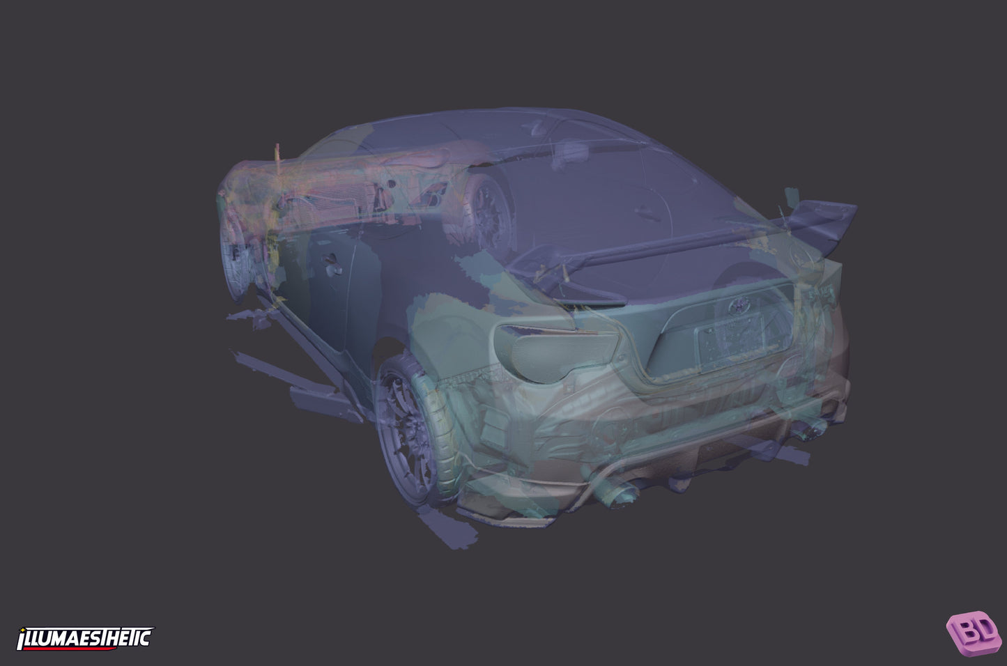 Subaru BRZ / Scion FRS / Toyota GT86 (ZC6 / ZN6) 3D Scan (2013-2020)