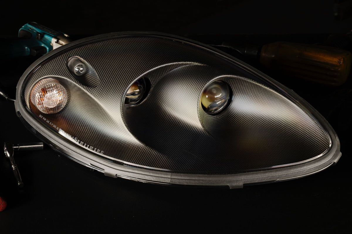 Founders Ferrari 360 Modena LED carbon fiber headlights pair