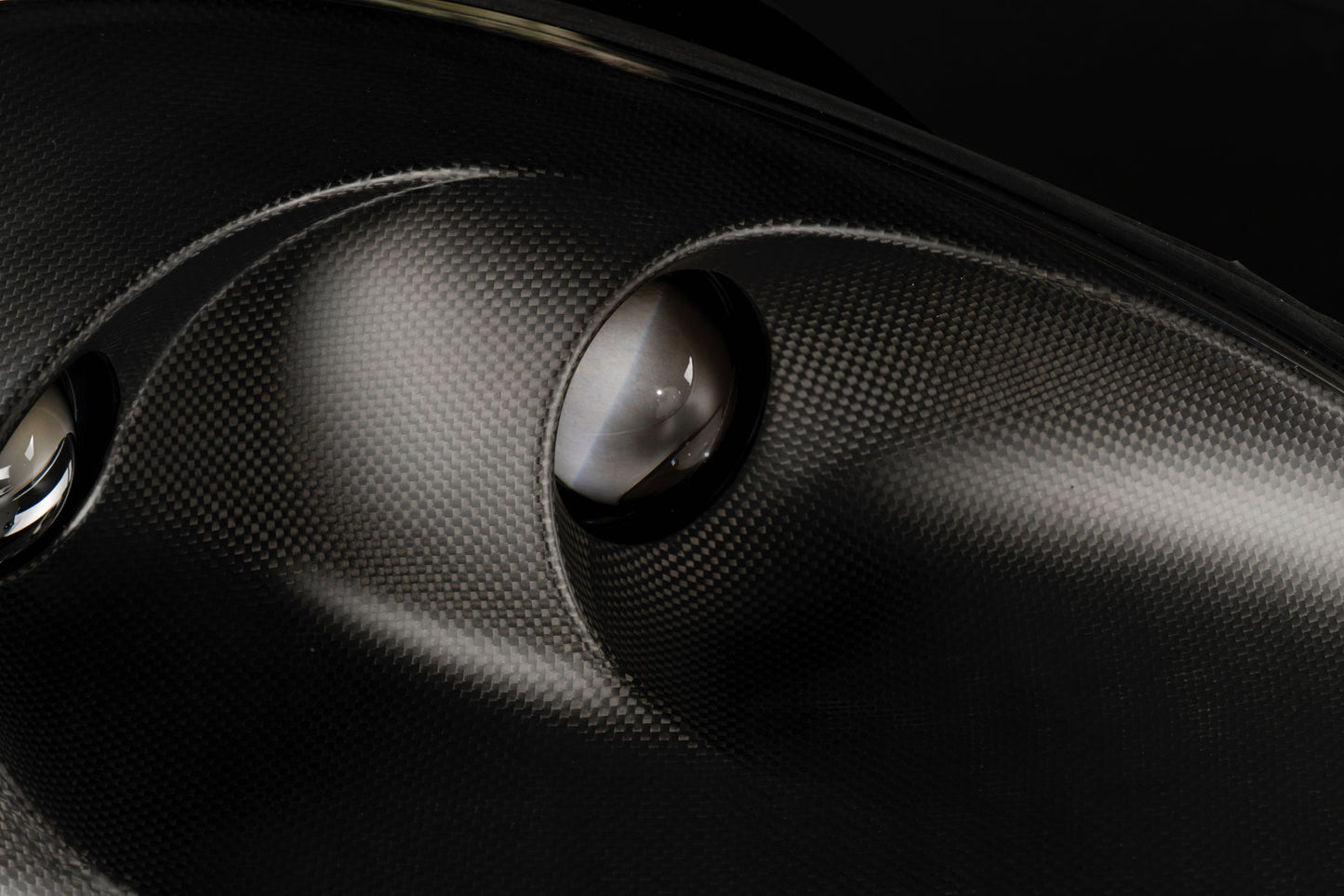 Real 1x1 matte carbon fiber headlight bezel for Ferrari 360