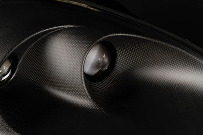 Real 1x1 matte carbon fiber headlight bezel for Ferrari 360