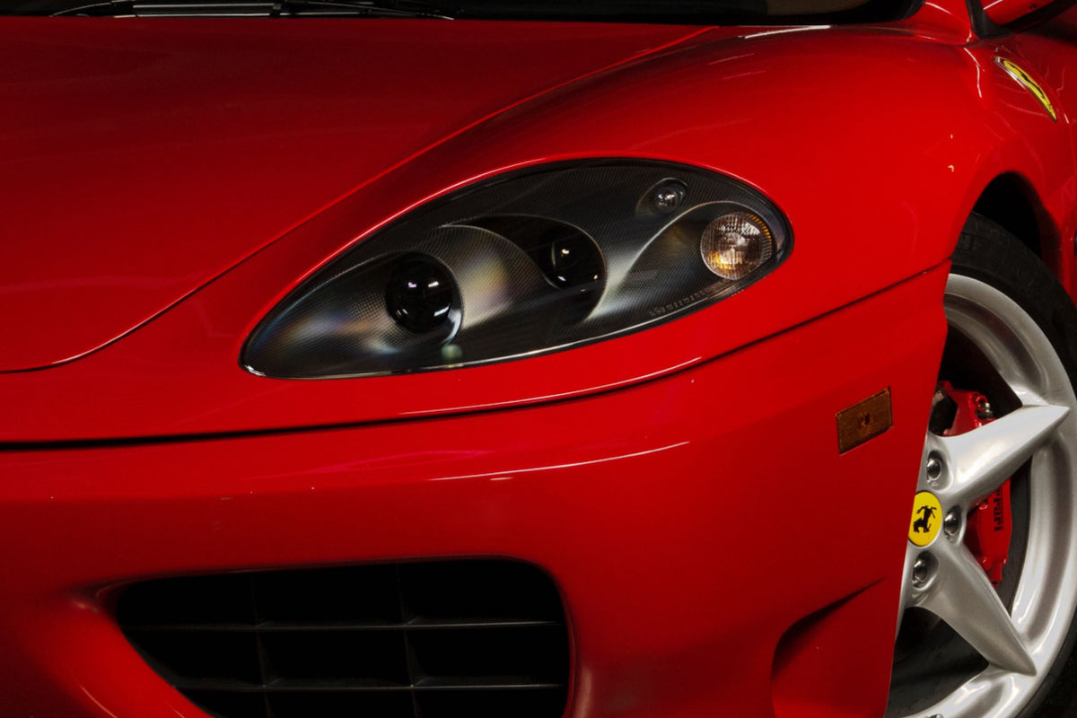 Founders carbon LED headlights installed on Ferrari 360 Modena
