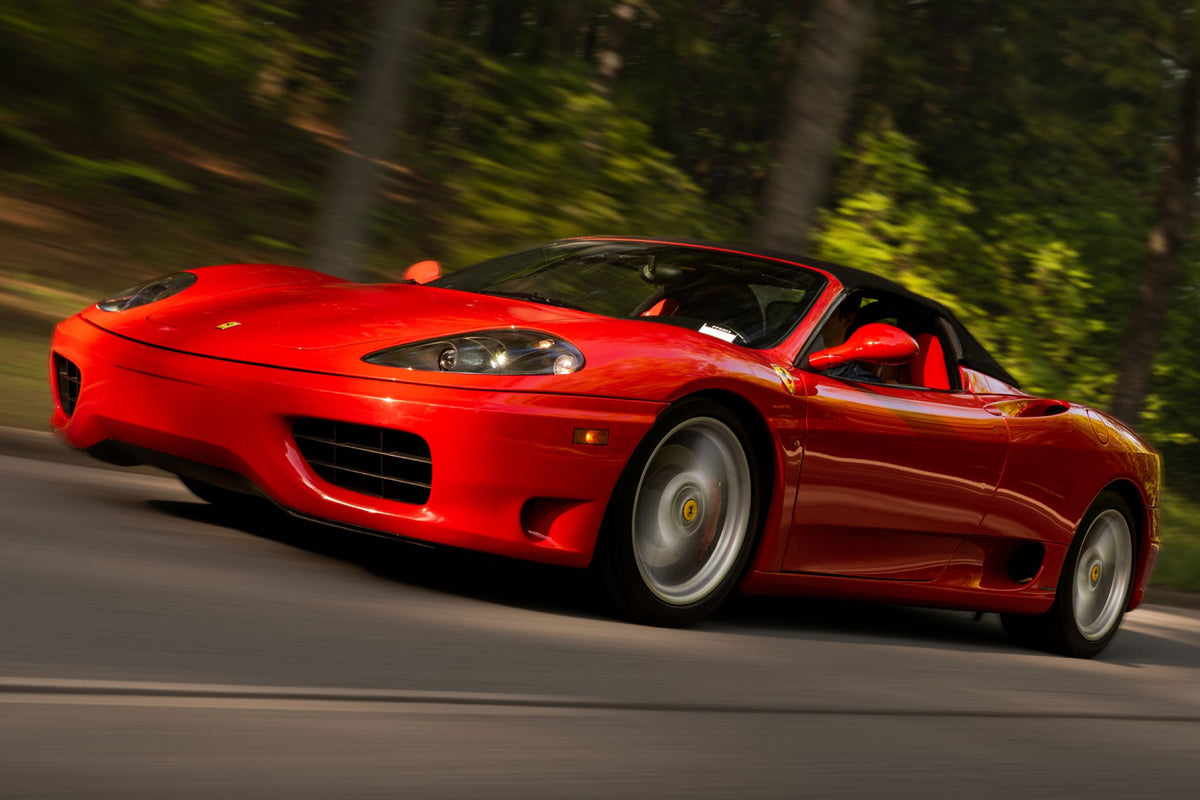 Ferrari 360 with Founders LED headlights on, front angle