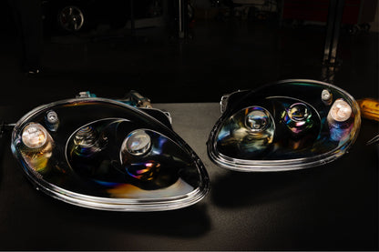 Ferrari 360 paint-ready headlight Bi-LED projector detail