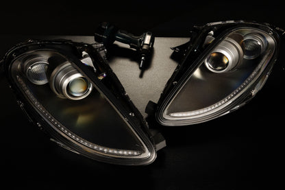 Ferrari F430 Founders headlight G5 bi-xenon projector detail