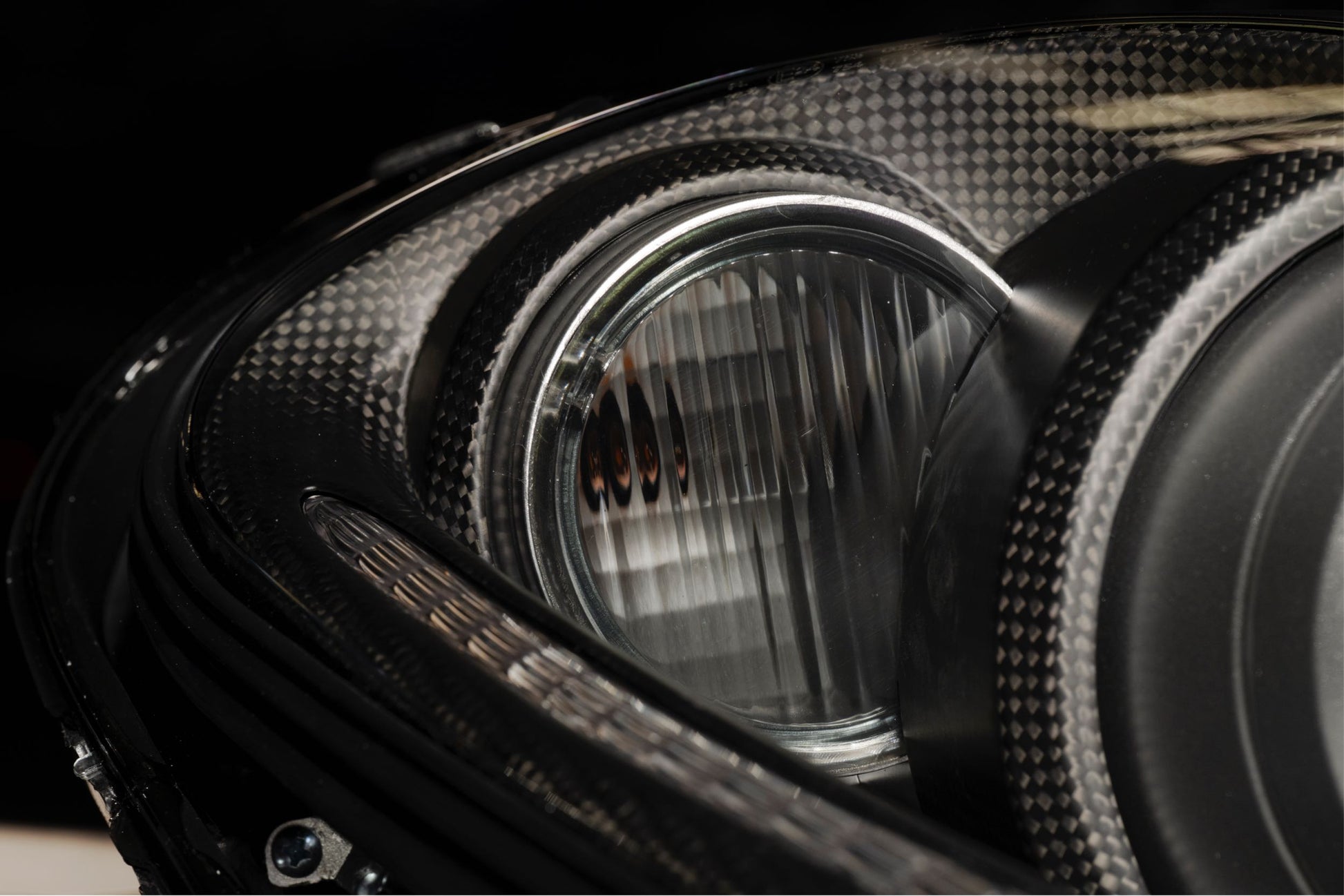 Ferrari F430 headlight with smoked Euro turn signal lens