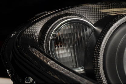 Ferrari F430 headlight with smoked Euro turn signal lens