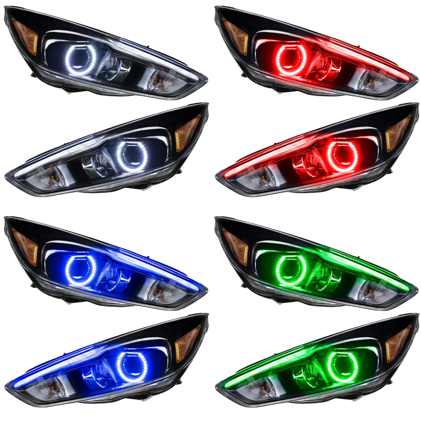 Ford Focus RS/ST Flow Series/Color Chasing DRL + Halo (2015-2017)