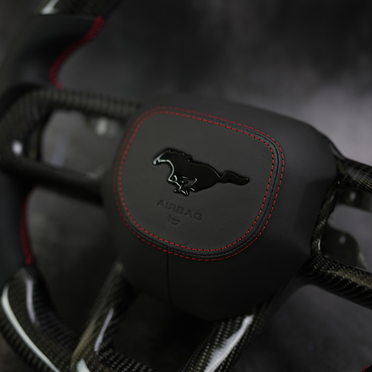 Exclusive Steering Custom Steering Wheel  for 24+ Ford Mustang Custom Airbag Cover S650