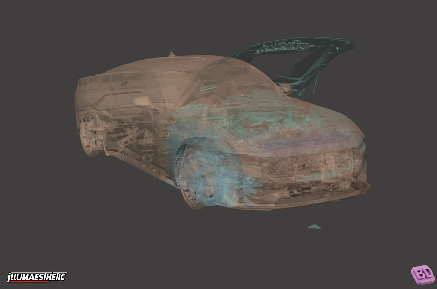 Ford Mustang Dark Horse (S650) 3D Scan (2024+)