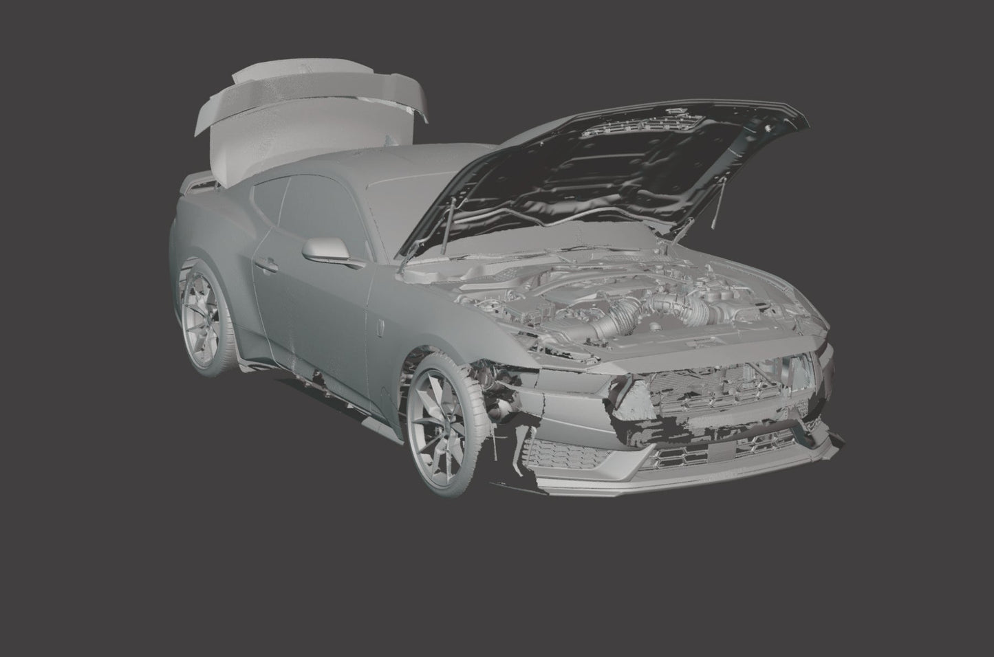 Ford Mustang Dark Horse (S650) 3D Scan (2024+)