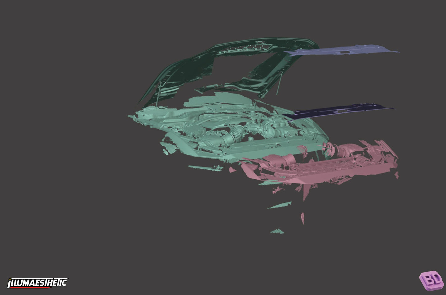 Ford Mustang Dark Horse (S650) 3D Scan (2024+)