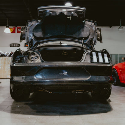 2018-2023 Ford Mustang GT500 Style Double Sided Full Carbon Fiber Track Package Rear Bumper Conversion