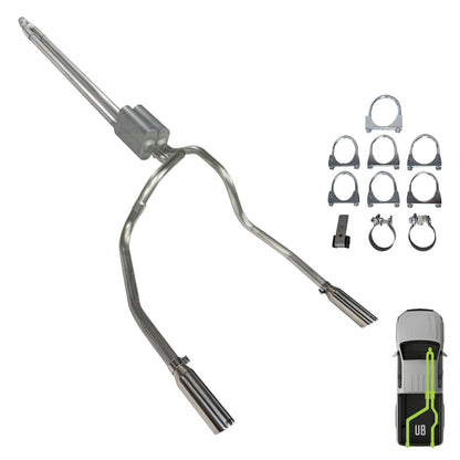 Ford, 2009-2020, Eco boost, Clamp/On - MPI Exhaust Cat-Back Dual Exhaust Kits