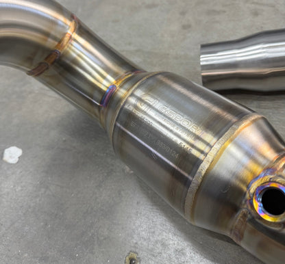 CCdesign 3.5" GESi Catted Downpipe MK7/7.5 VW GTI/Jetta 2.0T & 8V/8S Audi A3 FWD