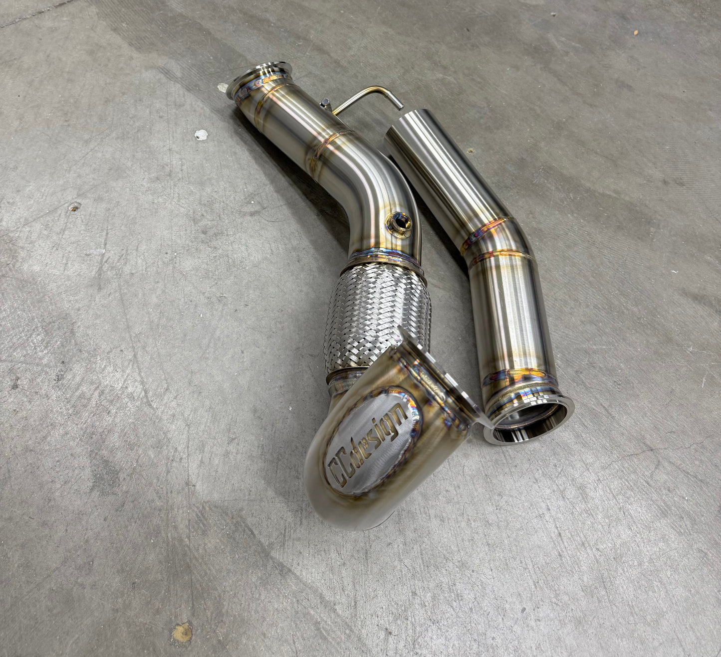 CCdesign Full 3.5" Downpipe MK7/7.5 VW GTI/Jetta 2.0T & 8V/8S Audi A3 FWD
