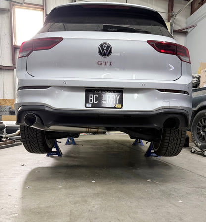 CCdesign MK8 VW Golf GTI 3.5" Single Exit Catback Exhaust (Driver Side)