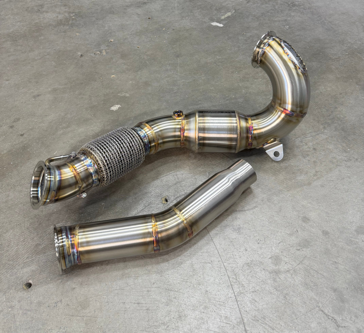 CCdesign 3.5" GESi Catted Downpipe MK7/7.5 VW GTI/Jetta 2.0T & 8V/8S Audi A3 FWD