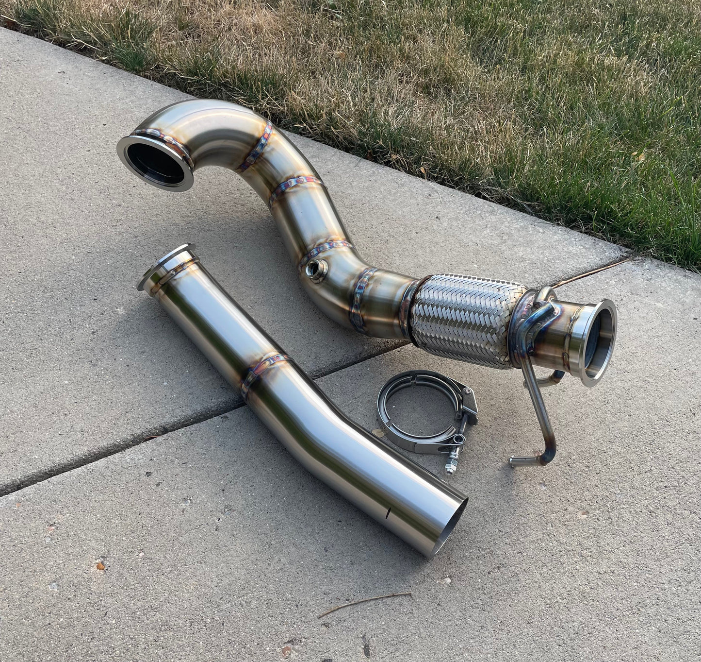 CCdesign 3.5" Downpipe MK7/7.5 VW GTI/Jetta 2.0T & 8V/8S Audi A3 FWD