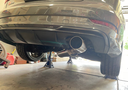 CCdesign 8V Audi S3 Single Exit Catback Exhaust (Passenger Side)