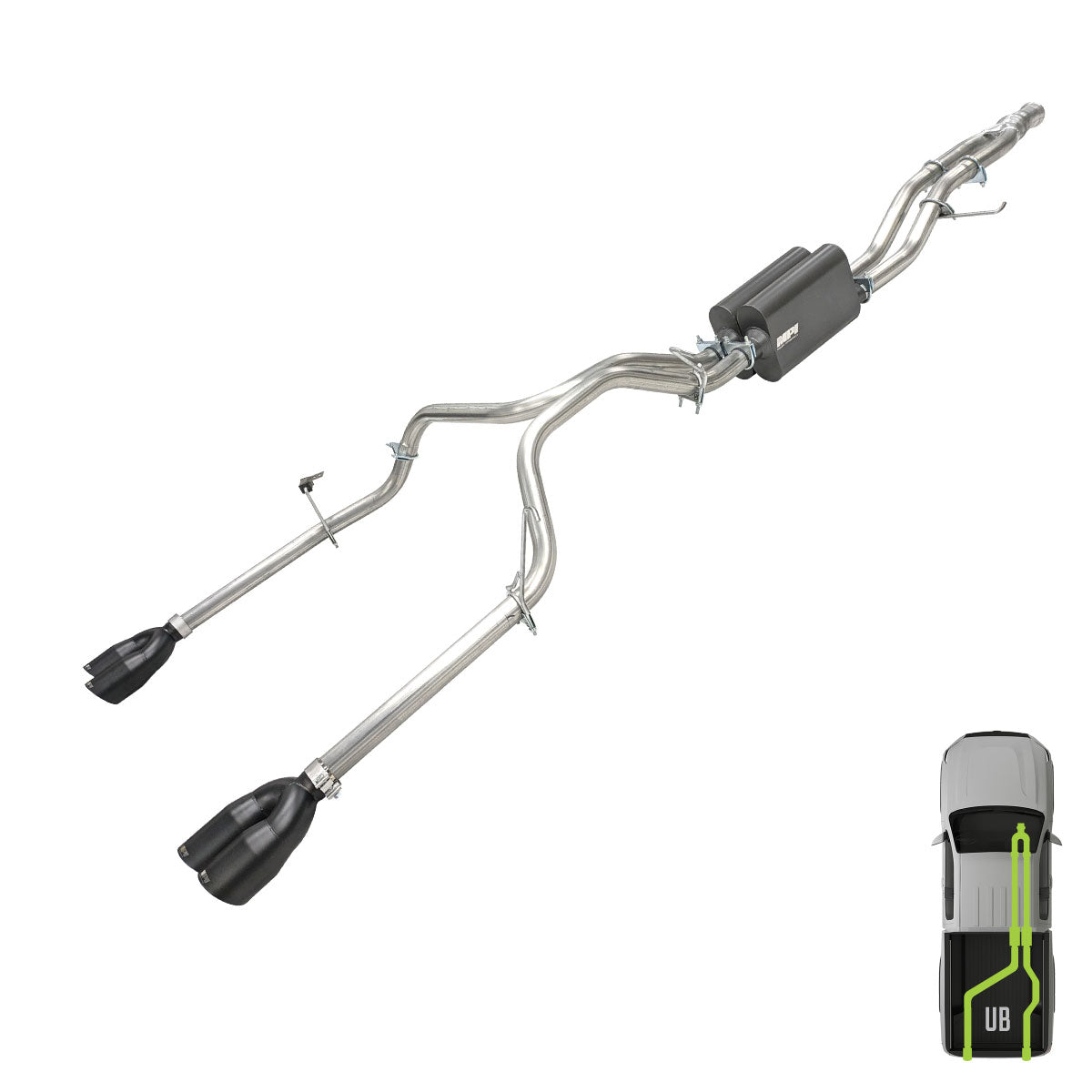 Suburban/Yukon, 2015-2020, 5.3L - Stainless - MPI Exhaust Cat-Back Dual Exhaust Kits