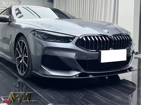 [JPMCarbon] 3D Style Carbon Fiber Front Bumper Add-on Lip Fits For 2020-2025 BMW G14 G15 G16 8-Series Only