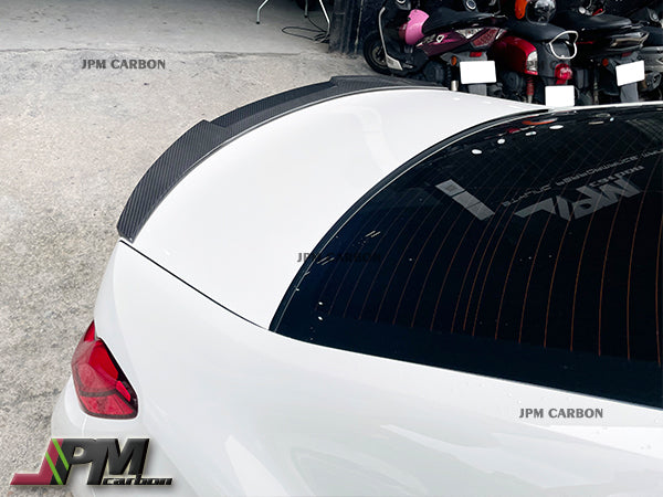 M4 Style Carbon Fiber Trunk Spoiler Fits For 2019-2024 BMW G20 G28 3-Series Sedan & G80 M3 Only