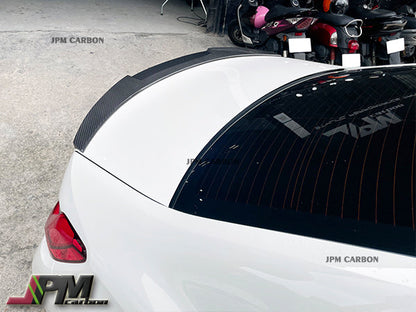 M4 Style Carbon Fiber Trunk Spoiler Fits For 2019-2024 BMW G20 G28 3-Series Sedan & G80 M3 Only