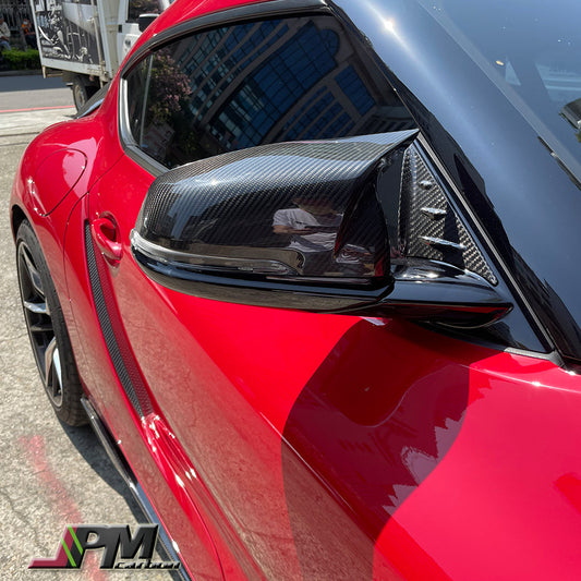 [JPMCarbon] Dry Carbon Mirror Replacement Covers Fits For 2019-2026 Toyota GR Supra A90 A91 Only