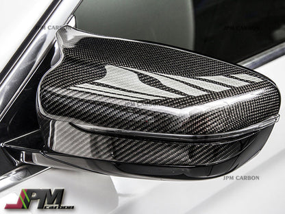 [JPMCarbon] M Style Carbon Fiber Replacement Mirror Covers Fits For 2017-2023 BMW G30 5-Series Sedan
