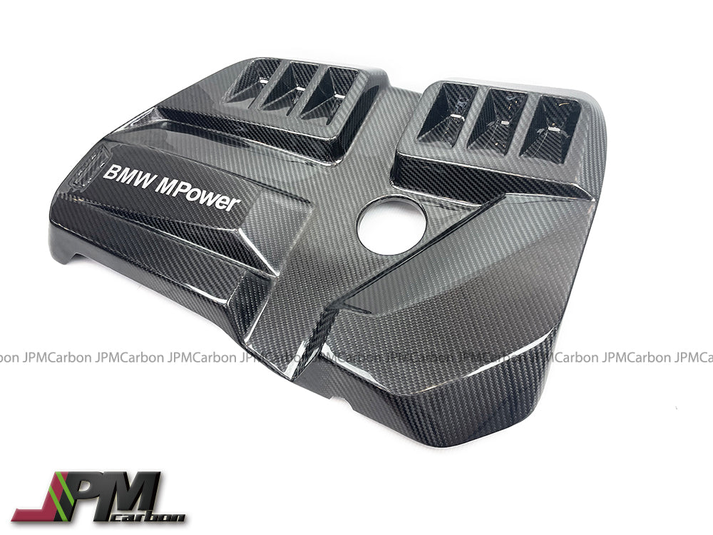 [JPMCarbon] Dry Carbon Fiber Engine Cover Fits For 2020-2025 BMW G80 M3 / G82 M4 Only