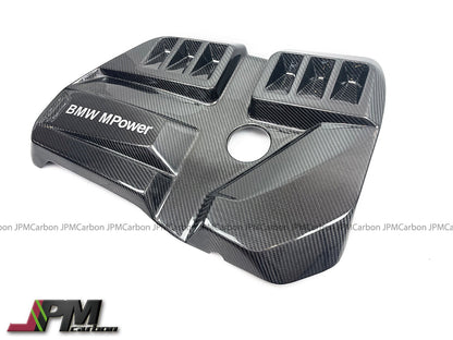 [JPMCarbon] Dry Carbon Fiber Engine Cover Fits For 2020-2025 BMW G80 M3 / G82 M4 Only