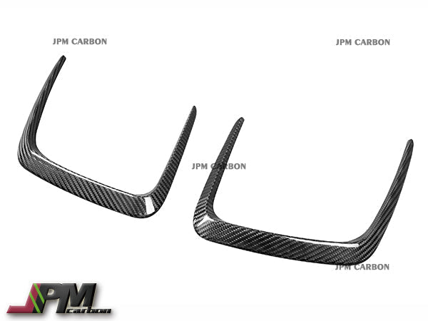 [JPMCarbon] Carbon Fiber Engine Hoods Vent Trims Fins Fits For 2020-2024 BMW G80 M3 / G82 M4 Only