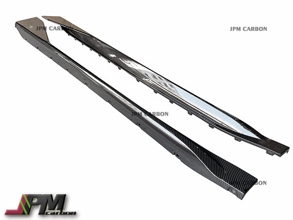 MP Style Dry Carbon Replacement Side Skirts Fits For 2021-2024 BMW G80 M3 Only