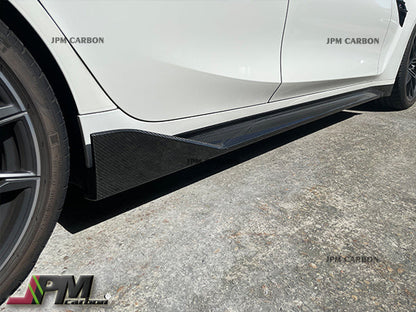MP Style Dry Carbon Replacement Side Skirts Fits For 2021-2024 BMW G80 M3 Only