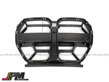 [JPMCarbon] CSL Style Dry Carbon Front Nose Replacement Grille w/o ACC Fits For 2020-2025 BMW G80 M3 / G82 M4 Only