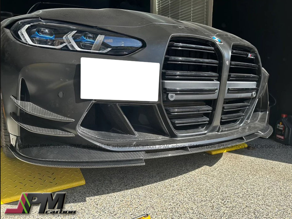 [JPMCarbon] 3D Style Carbon Fiber Front Bumper Add-on Lip Fits For 2020-2024 BMW G80 M3 / G82 M4 Only