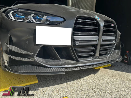 [JPMCarbon] 3D Style Carbon Fiber Front Bumper Add-on Lip Fits For 2020-2024 BMW G80 M3 / G82 M4 Only