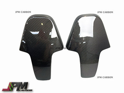 [JPMCarbon] Dry Carbon Front Seats Back Add-on Trim Covers Fits For 2020-2024 BMW G80 M3 / G82 M4 Only