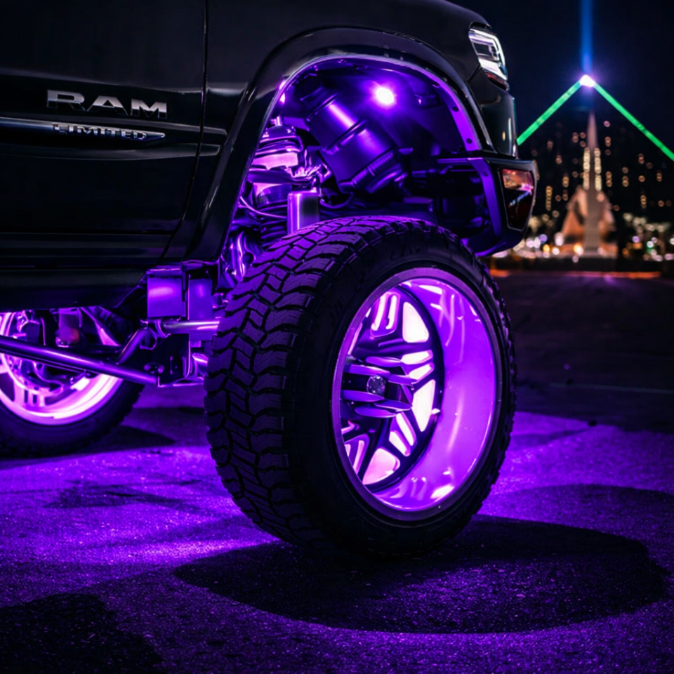 Lighting Trendz Galaxy Wheel Ring, Single Row RGBW LED Kit