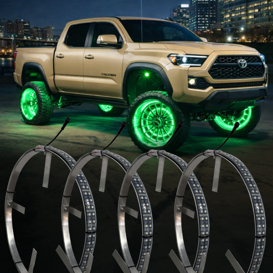 Lighting Trendz Galaxy Wheel Ring, Double Row RGBW LED Kit