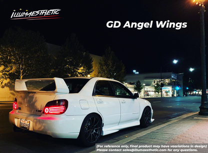 Subaru Impreza Blobeye Sedan (GD, 04-05) Angel Wings - Complete DIY Kit
