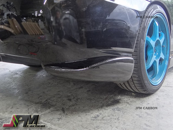 [JPMCarbon] CS Style Carbon Fiber Rear Add-on Splitter Lips Fits For 2006-2007 Subaru WRX STI GDF Only