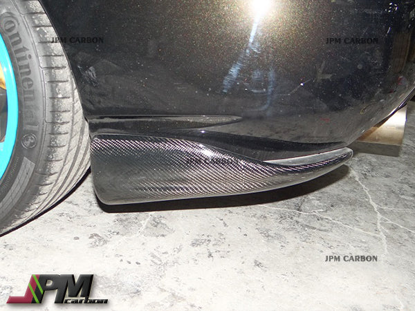 [JPMCarbon] CS Style Carbon Fiber Rear Add-on Splitter Lips Fits For 2006-2007 Subaru WRX STI GDF Only