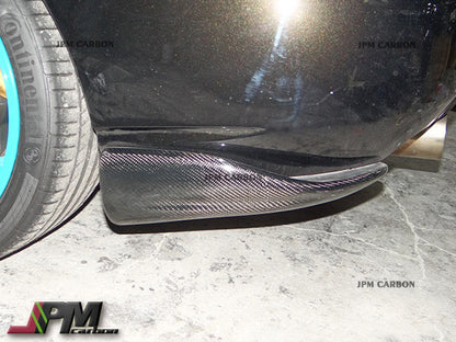 [JPMCarbon] CS Style Carbon Fiber Rear Add-on Splitter Lips Fits For 2006-2007 Subaru WRX STI GDF Only